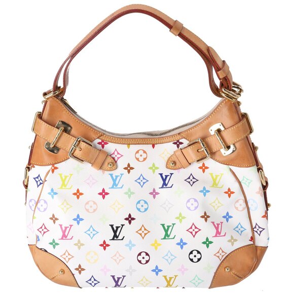 Louis Vuitton x Murakami Greta Hobo Multicolor Monogram M40195 Beige - Picture 1 of 9
